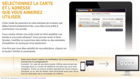 MasterPass de MasterCard : choix de la carte de paiement